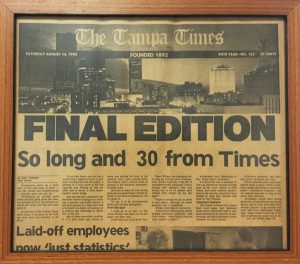 The-Tampa-Times-Pat-Hill-Framed-Final-Edition