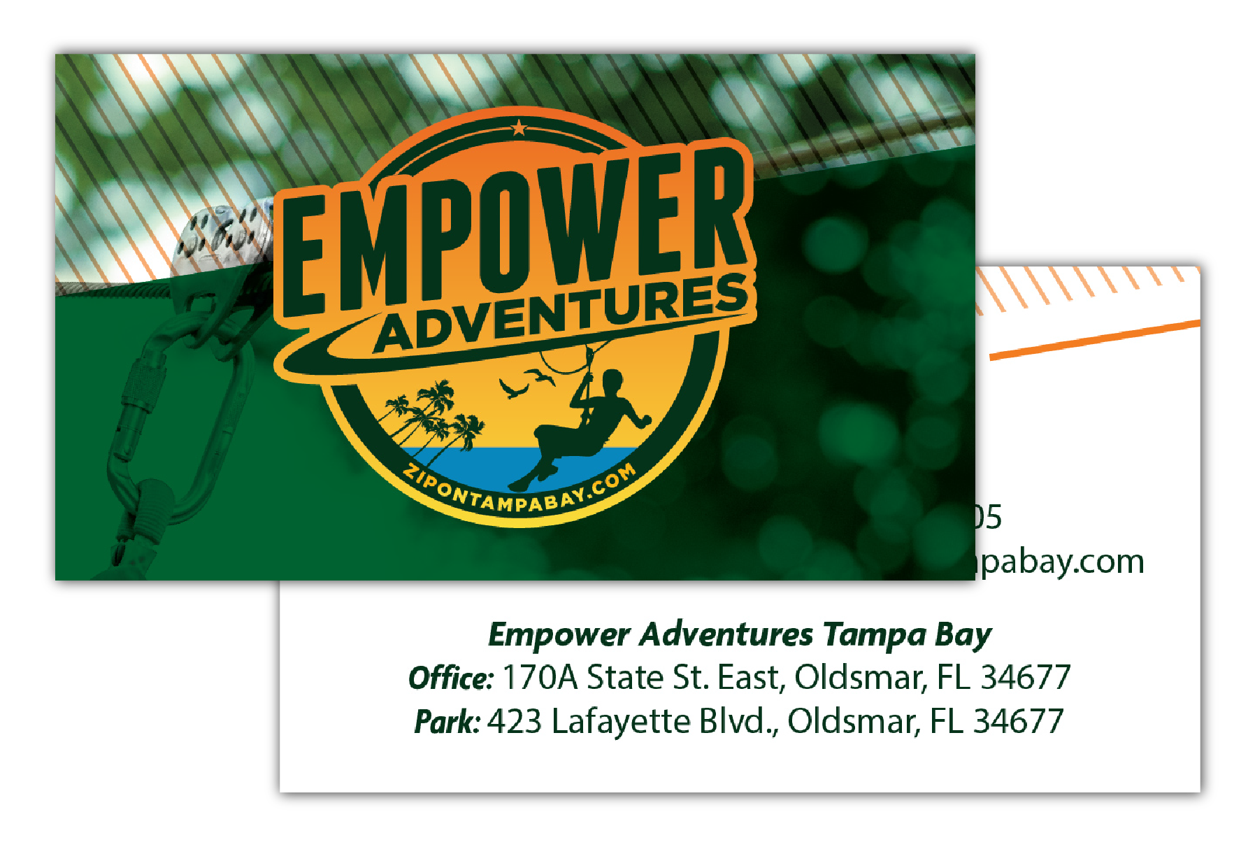 Zip on Tampa Bay Business Cards for HCP Portfolio