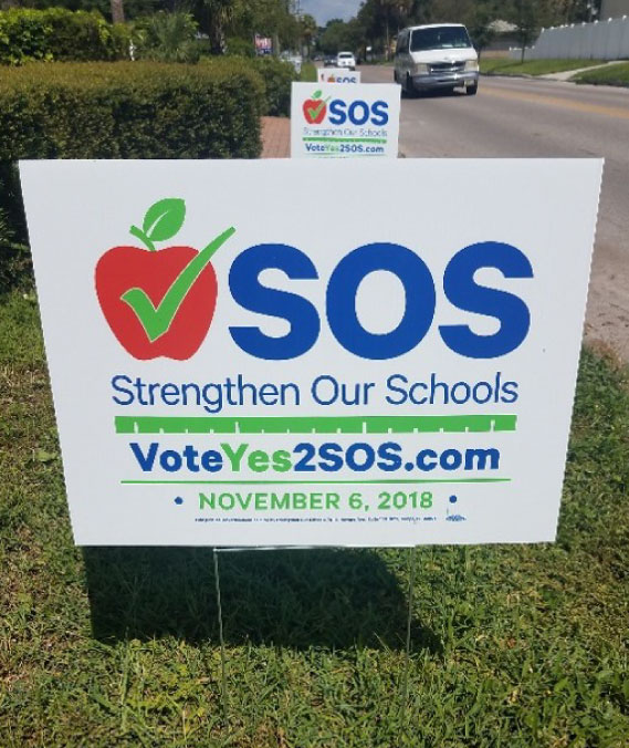 SOS Yard Sign