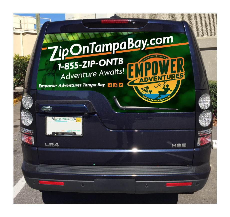 Image of a Car wrap for Empower Adventures