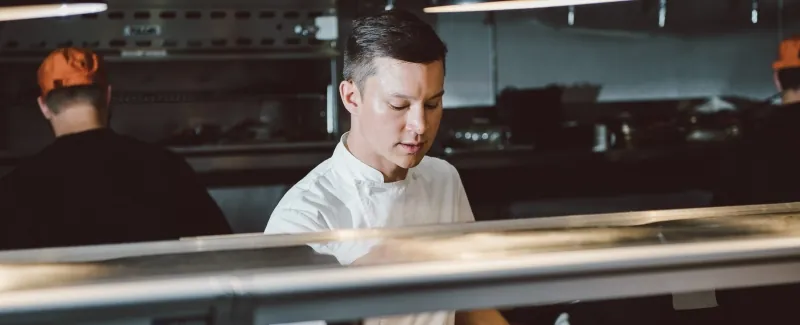 Jeffrey Jew cooking in the Stillwaters Tavern kitchen on Beach Drive in St. Petersburg