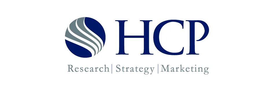 HCP Associates logo with the tagline Research, Strategy, Marketing