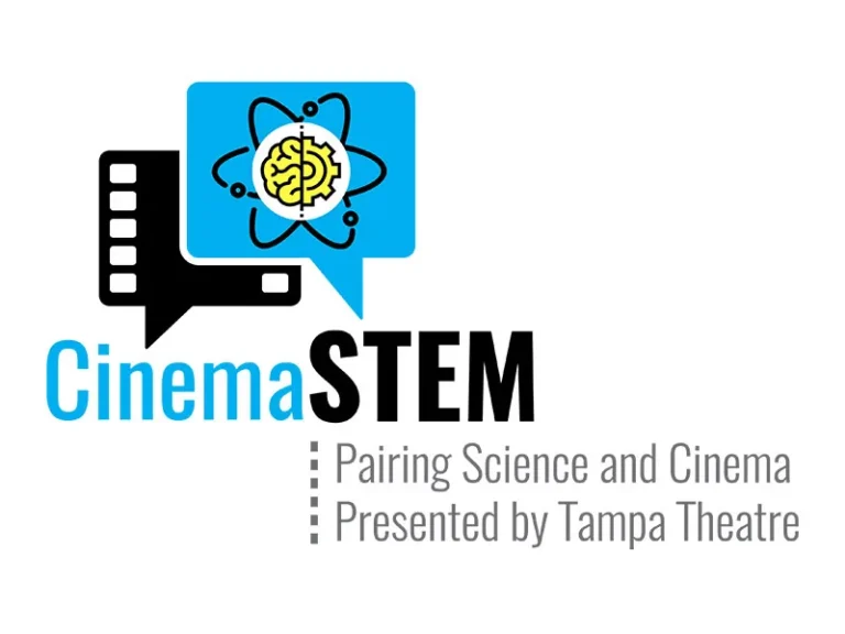 CinemaSTEM logo, Pairing Science and Cinema