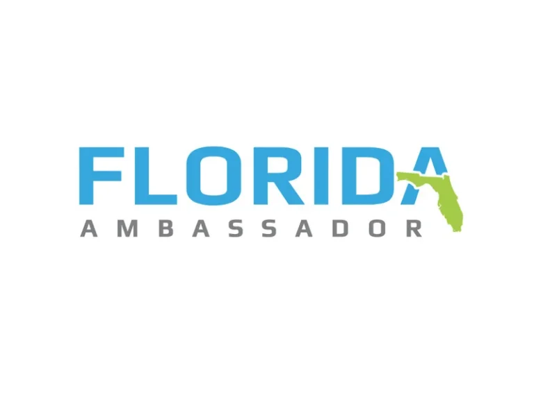 Florida Ambassador logo with green state outline