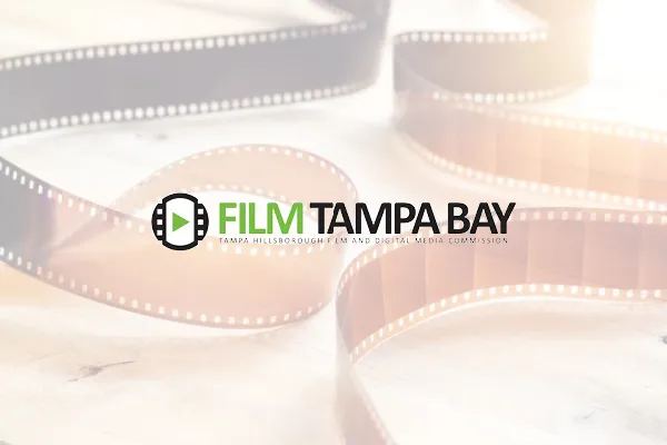 Film Tampa Bay logo over a strip of film