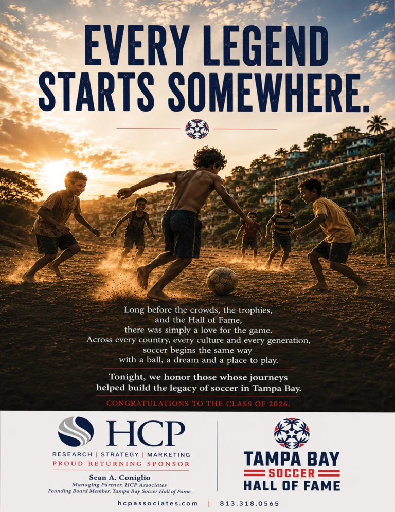 Tampa Bay Soccer Hall of Fame ad, Every Legend Starts Somewhere