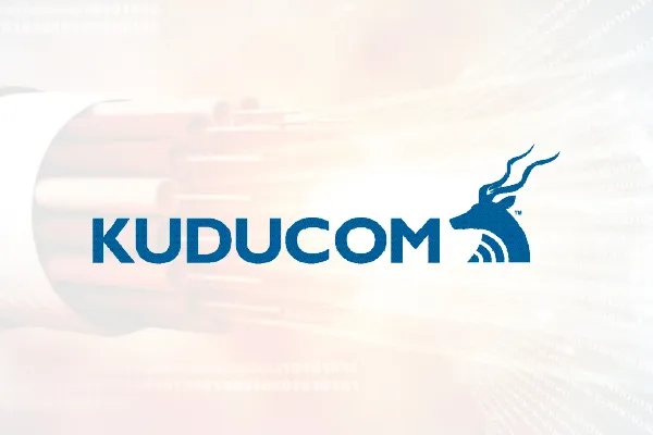 Kuducom logo with a kudu antelope icon