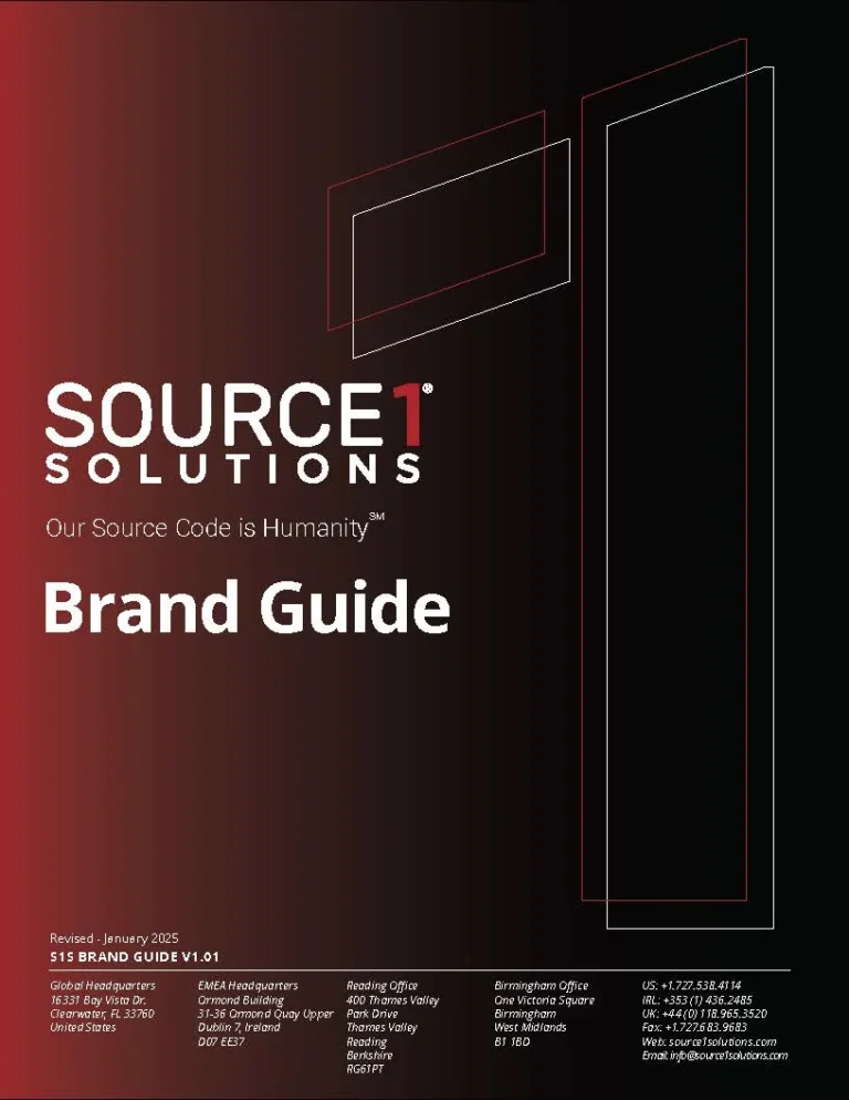 Source 1 Solutions Brand Guide cover
