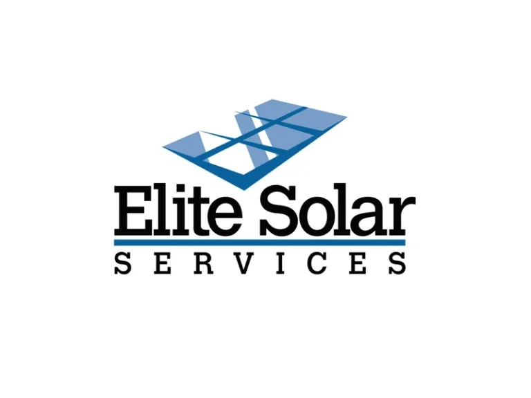 Elite Solar Services logo with solar panel graphic