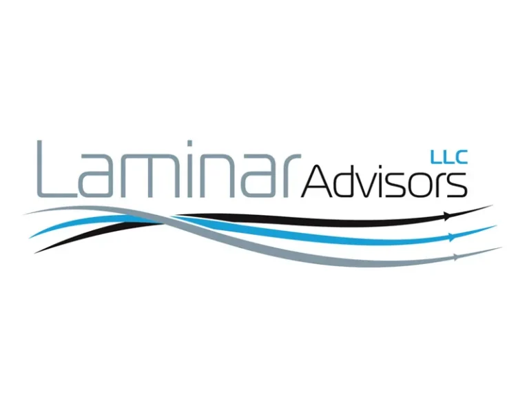 Laminar Advisors LLC logo with blue wave lines
