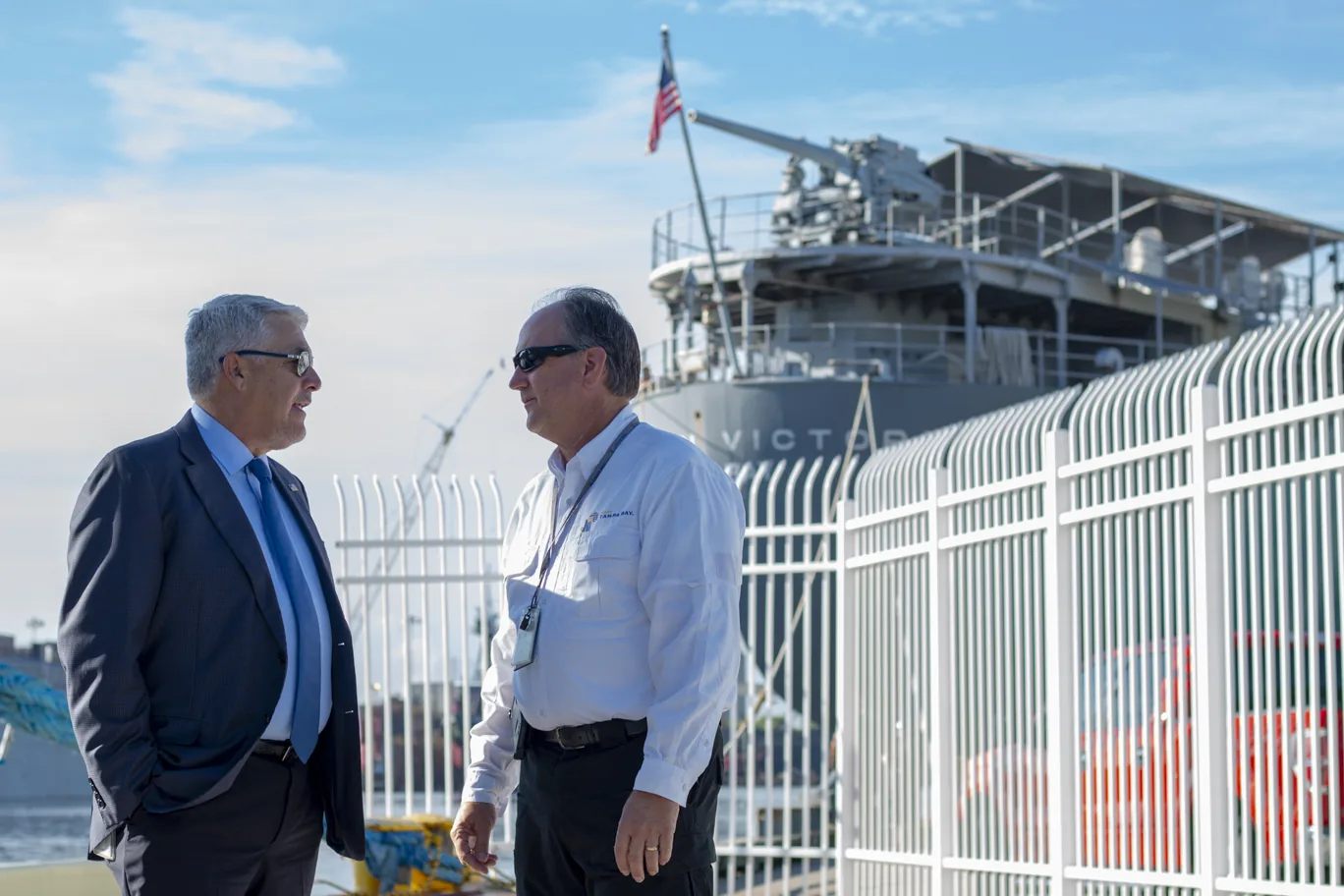 Paul Anderson, President & CEO of Port Tampa Bay, at the Port