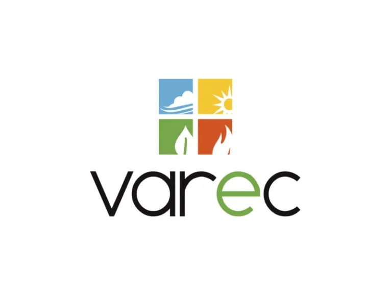 Varec logo with four colored squares icon
