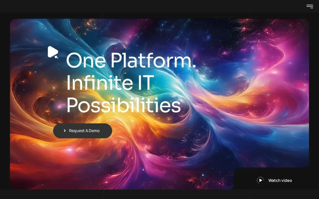 Systeral website homepage, One Platform. Infinite IT Possibilities.