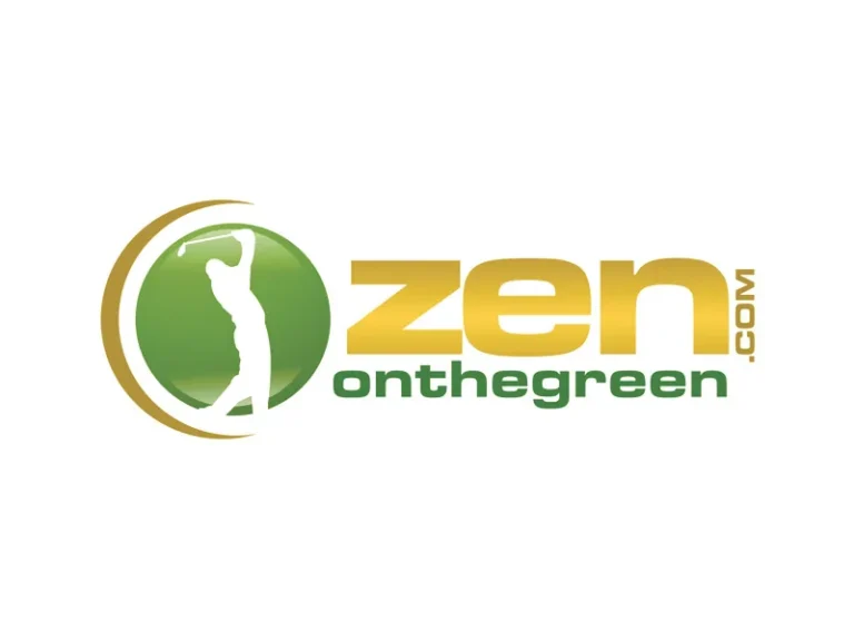 Zen on the Green logo with golfer in green circle