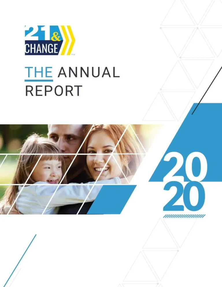 21 & Change 2020 Annual Report cover
