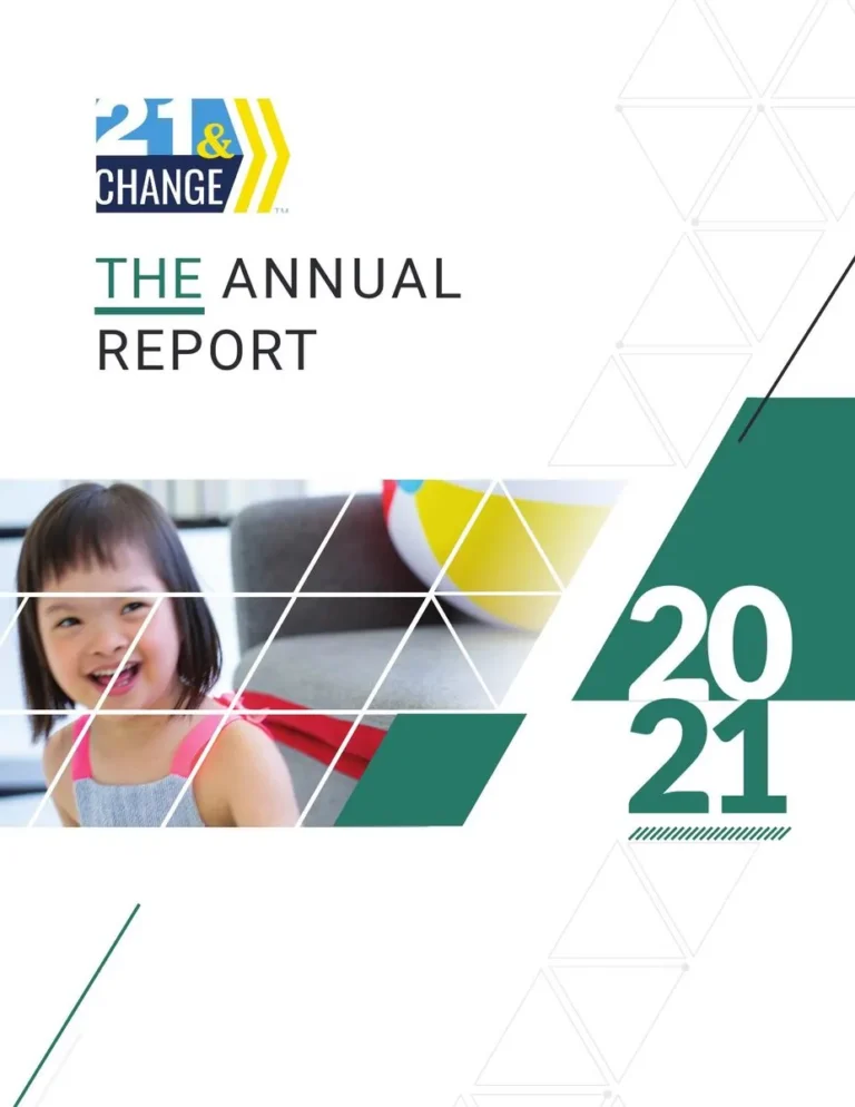 21 & Change 2021 Annual Report cover