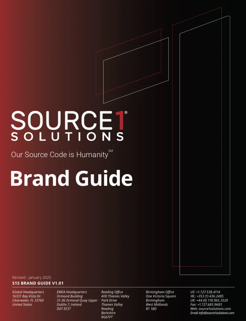 Source 1 Solutions Brand Guide cover
