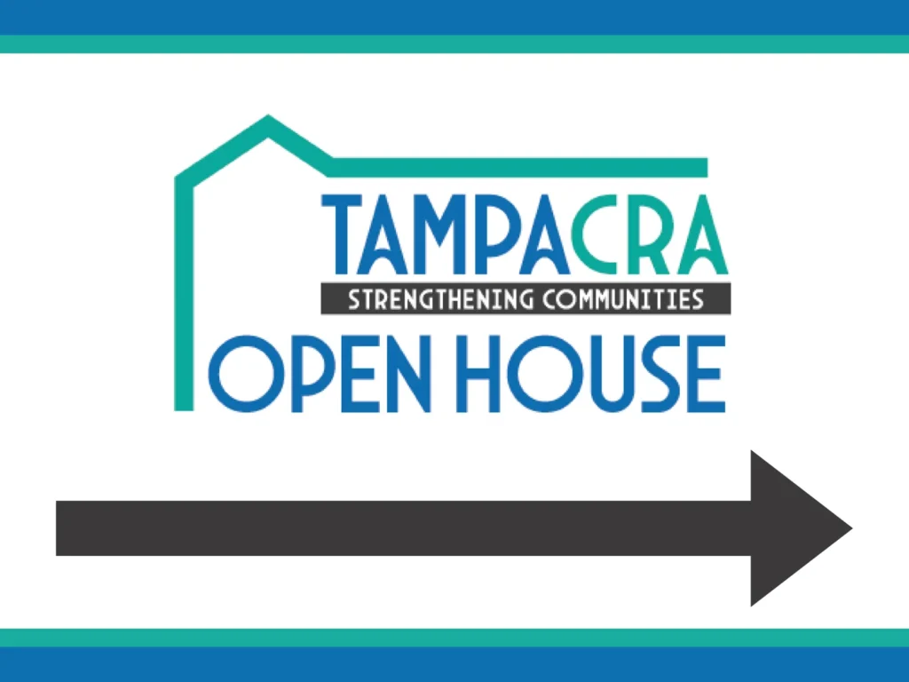 Directional signage for the Tampa CRA Open House