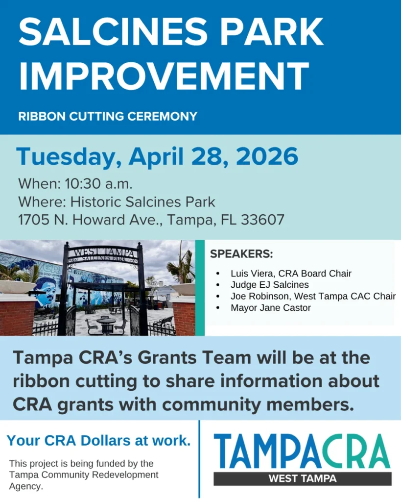 Salcines Park improvement ribbon cutting ceremony social post