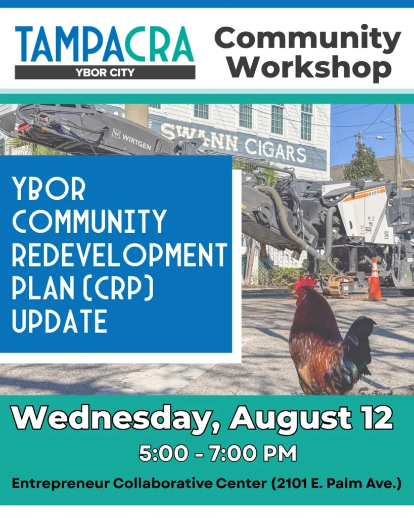 Ybor Community Redevelopment Plan community workshop social post