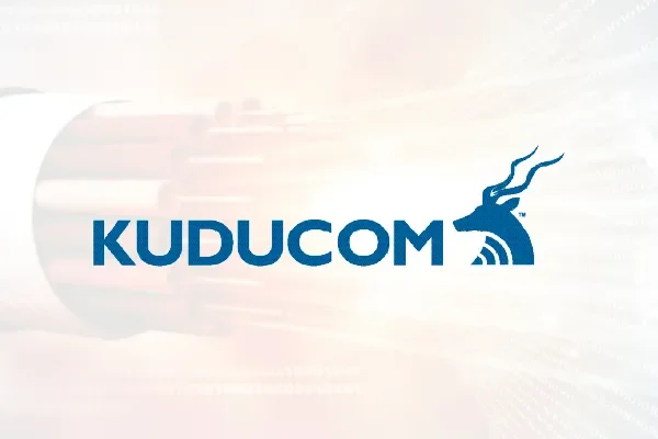 Kuducom logo with a kudu antelope icon