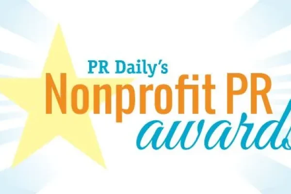PR Daily's Nonprofit PR Awards logo with a gold star